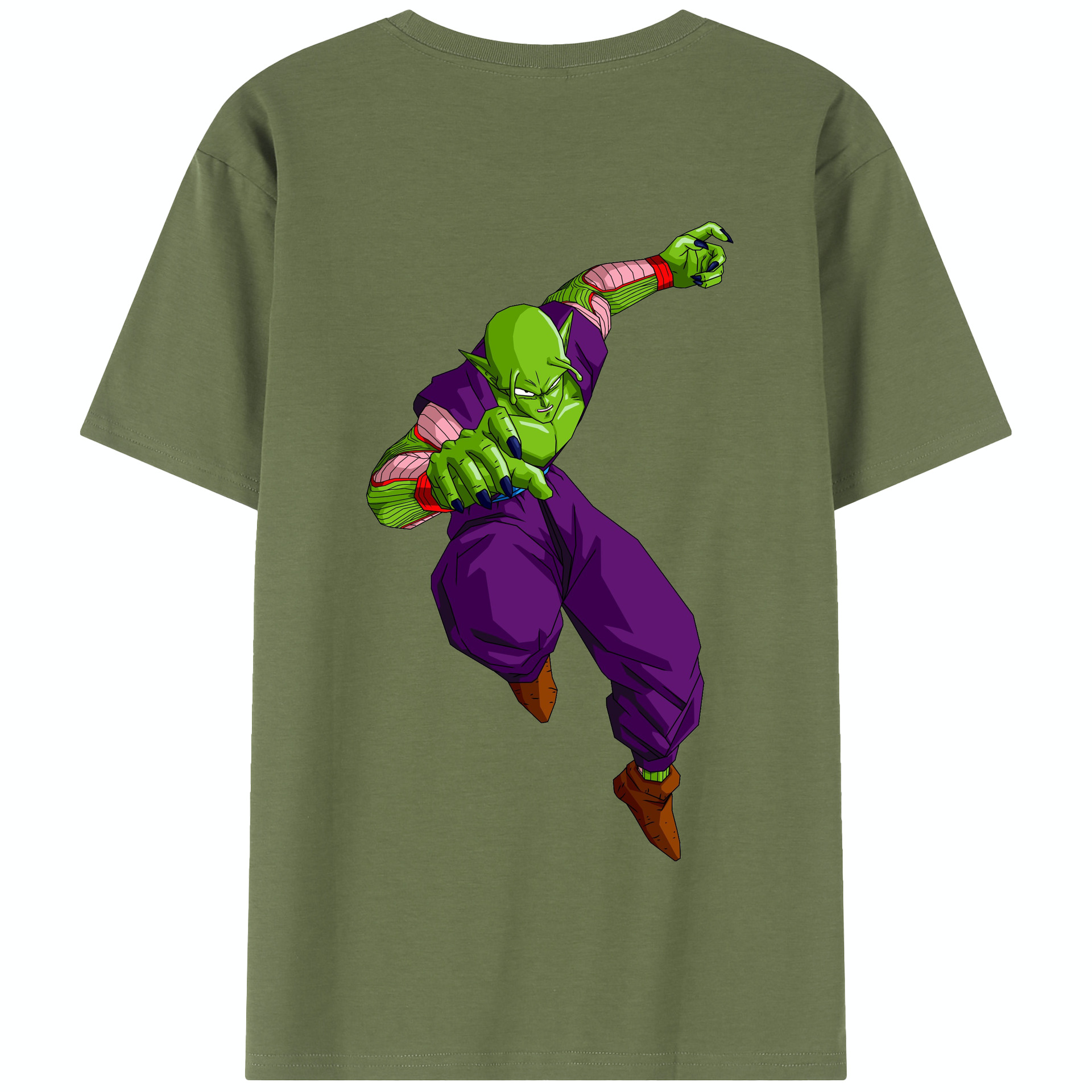 （画像用） ドラゴンボール ピッコロ DRAGON BALL Piccolo 綿100％半袖Tシャツ（背面プリント）